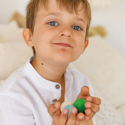 Ulanik Small Wooden Balls for Sorters Toddler Montessori Toys for 1 Year Old + Kids Preschool Wooden Matching Games for Learning Color Sorting and Counting