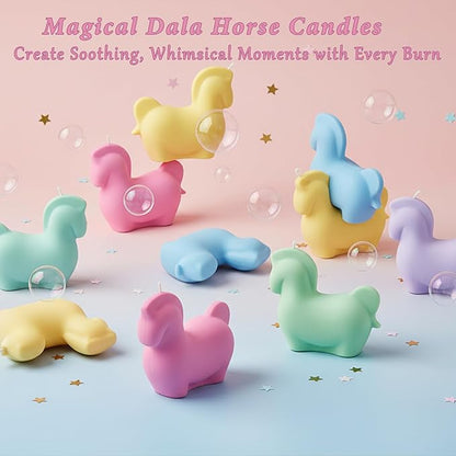 2Pcs European-Style Horse Resin Casting Silicone Molds Exquisite Pony Epoxy Molds for Plaster Cement Concrete Home Decoration Candle Making Art Crafts DIY Handmade Ornaments Party Favors