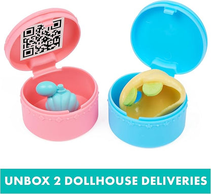 Gabby’s Dollhouse, Primp and Pamper Bathroom with Mercat Figure, 3 Accessories, 3 Furniture and 2 Deliveries, Kids Toys for Ages 3 and up