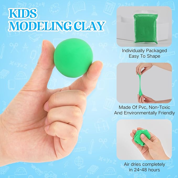 1.1LB Foam Clay, Air Dry Clay for Adults, Black Air Dry Ultra Light Clay, Non-Toxic, Non-Sticky, Ideal Gift for Boys and Girls