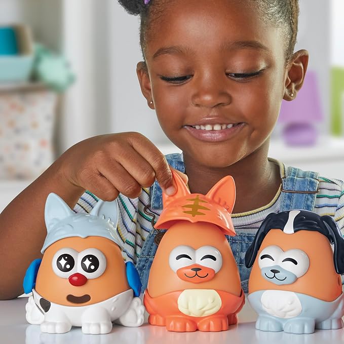 Potato Head Pet-Tato Tots, Pet-Themed Set with 31 Parts and Pieces Plus Rolling Carry Case, Easter Gift for Kids, Toddler and Preschool Toys for Girls and Boys 2 and Up (Amazon Exclusive)