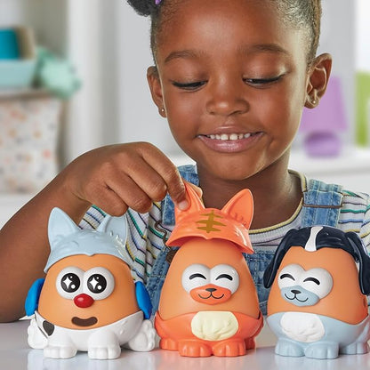 Potato Head Pet-Tato Tots, Pet-Themed Set with 31 Parts and Pieces Plus Rolling Carry Case, Easter Gift for Kids, Toddler and Preschool Toys for Girls and Boys 2 and Up (Amazon Exclusive)