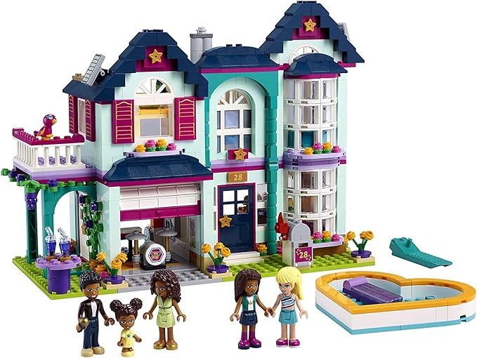 LEGO Friends Andrea's Family House 41449 Building Kit; Mini-Doll Playset is Great Gift for Creative 6-Year-Old Kids, New 2021 (802 Pieces)