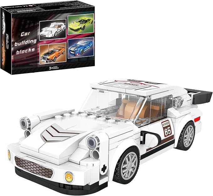 Super Car Models Building Kit, Building Blocks Kit Racing Toy Cars Collectible Gifts for Adult Kids 6+(332 PCS) 88018