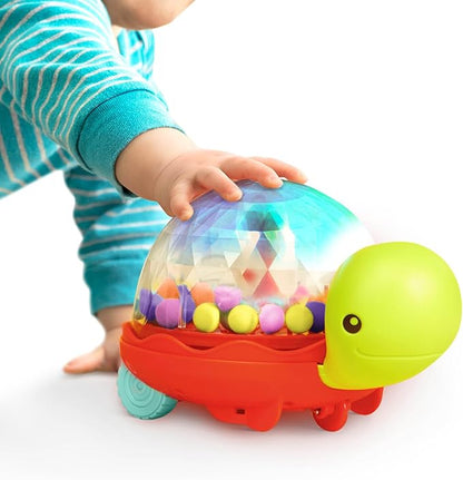 B. Toys - Interactive Baby Walker with Light-Up Ball Popper - 2-in-1 Turtle Push Toy for Crawling & Walking Development - Removable Handle Baby Toys with Glowing Effects for Toddlers 12+ Months