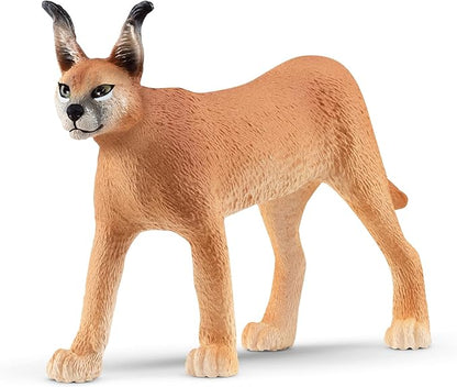 Schleich Wild Life Realistic Female Caracal Toy Figurine - Authentic and Highly Detailed Animal Toy, Durable for Education and Fun Play, Perfect Toy for Boys and Girls, Ages 3+