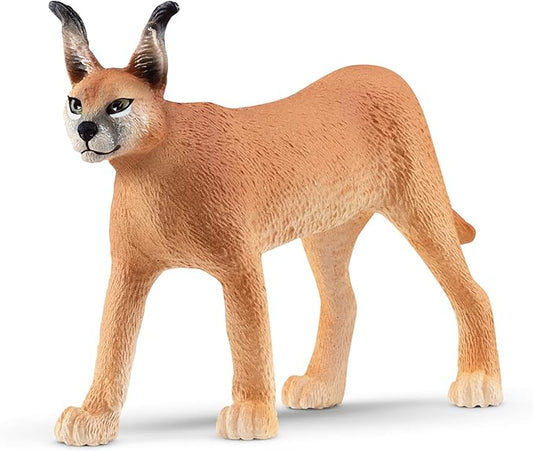Schleich Wild Life Realistic Female Caracal Toy Figurine - Authentic and Highly Detailed Animal Toy, Durable for Education and Fun Play, Perfect Toy for Boys and Girls, Ages 3+