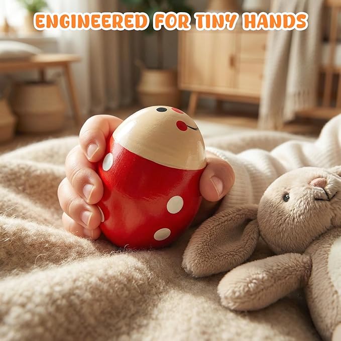 POPLAY 15PCS Egg Shakers, Maracas for Kids Musical Instruments for Babies Hand Percussion Shakers Musical Eggs for Easter Basket Stuffers Party Favors