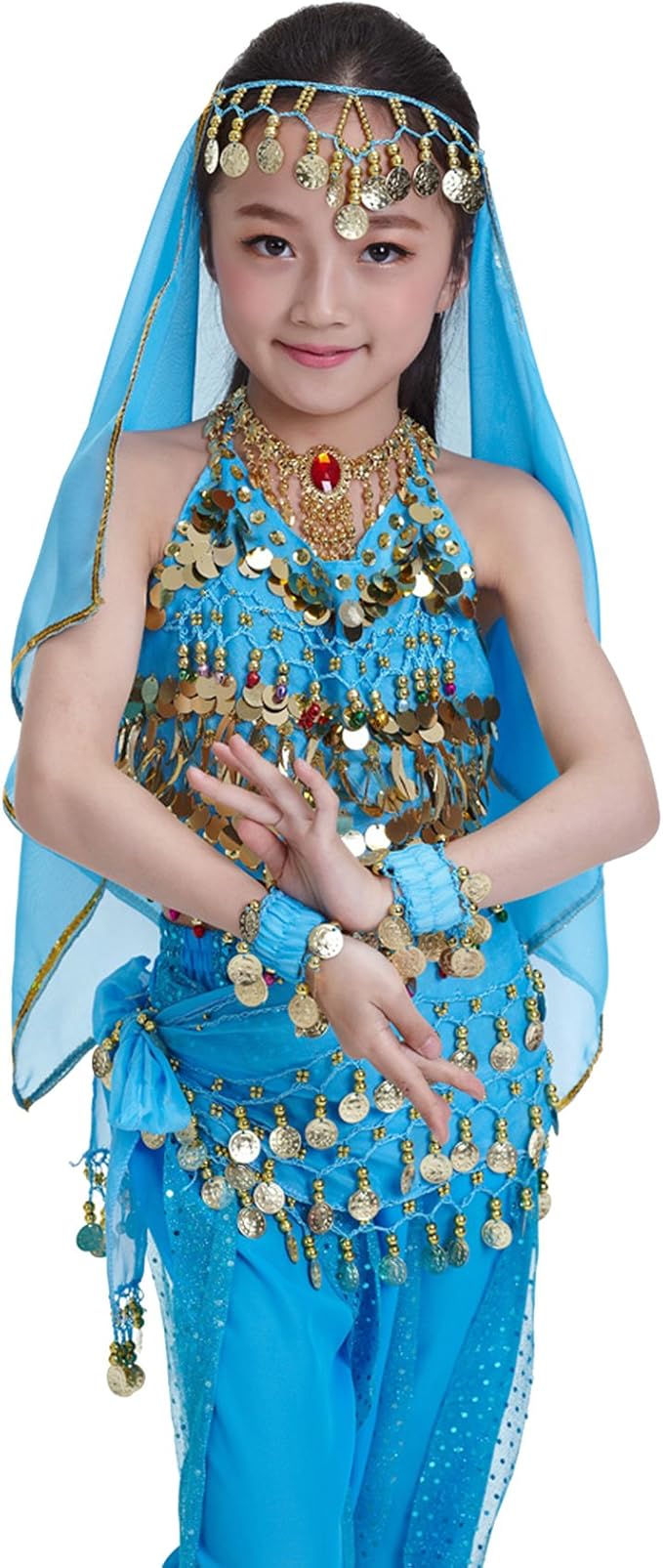 Astage Kids Princess Girl Indian Belly Dance Costume Cosplay Bollywood Ornaments