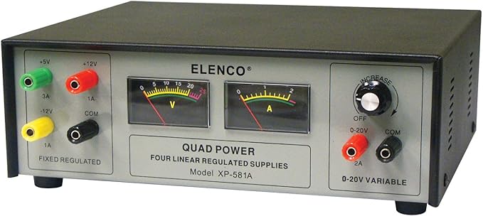 Elenco Quad Power Solid-state DC Power Supply