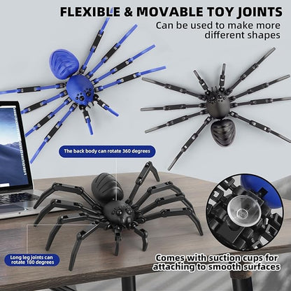 (Assembly Required) T-Spider 13 Action Figure Set -Titan 13 Action Figure with Sucker Spider13 Collectible 3D Printed Toys Highly Detailed Action Figures for Collectors and Fans - Blue
