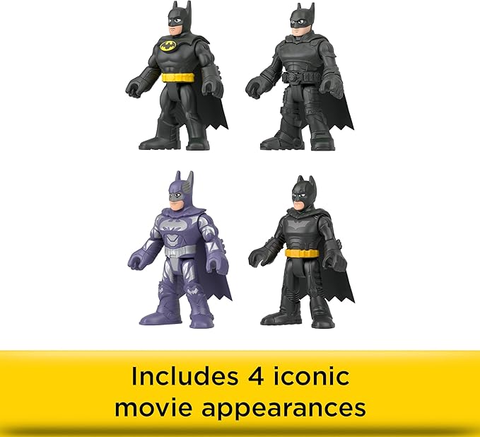 Fisher-Price Imaginext DC Super Friends Batman Toys 85th Anniversary Collection Movie Figure Set for Adult Fans & Preschool Kids Ages 3+ Years
