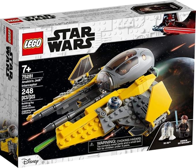 LEGO 75281 Star Wars Anakin's Jedi Interceptor Toy with R2-D2