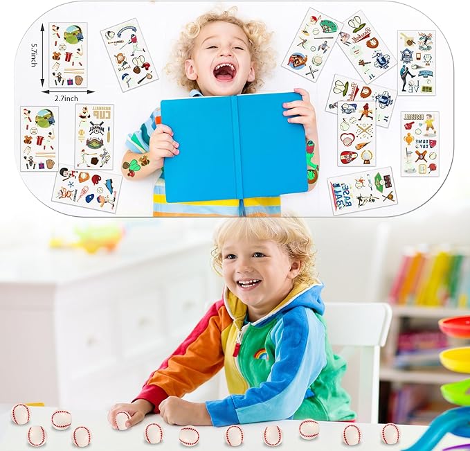 Party Favors, 112Pcs Birthday Party Decorations include a Face Stickers, Slap Bracelets, Masks, Gifts Boxes, Stamps, Stickers Best Gift Bag Filler for Themed Party