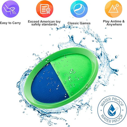Weehoey Beach Games - Kids Toys - Outdoor Games for Kids, Toss and Catch Ball Set with 6 Paddles 3 Balls, Toys for 3 4 5 6 7 8+ Year Old Boys Girls Christmas Birthday Gifts