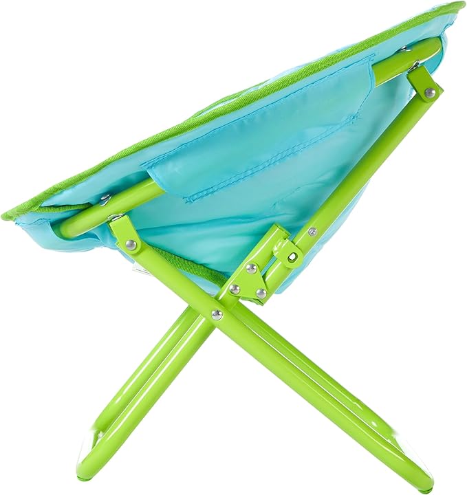 Idea Nuova Cocomelon JJ, Cody, and Nina Toddler 19” Folding Saucer™ Chair with Cushion, Ages 3+