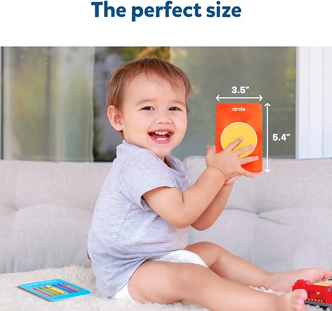 Skillmatics Thick Flash Cards for Toddlers - Letters, Numbers, Shapes & Colors, Montessori Toys, Preschool Learning Activities, Learning Aids, Gifts for Kids Ages 1, 2, 3, 4 Years