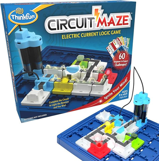 ThinkFun Circuit Maze Game - Brain-Boosting STEM Toy | Teaches Circuitry Through Engaging Gameplay | Toy of The Year Finalist | Ideal for Boys and Girls Age 8 and Up