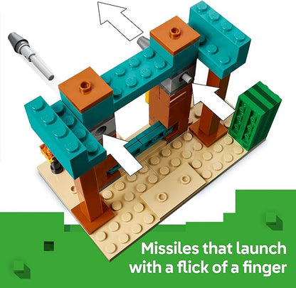 LEGO Minecraft The Illager Desert Patrol Toy Figures and Playset - Building Minecraft Toy for Kids, Boys and Girls, Ages 7+ - with 4 Figures for Pretend Play - Gift Idea for Birthdays - 21267