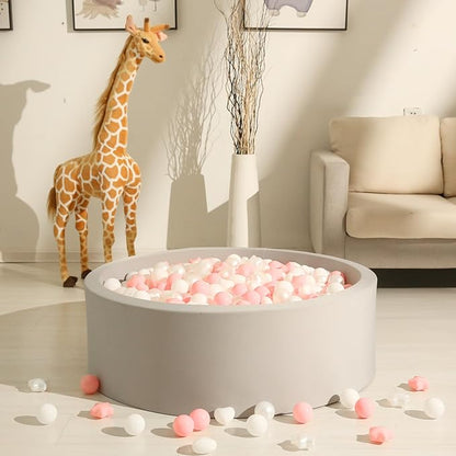 GOGOSO Ball Pit Balls,Plastics Balls for Ball Pit, Stars Hearts Shape for PastelBall for Toddlers Kids