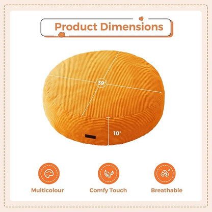 MAXYOYO 3 in 1 Kids Bean Bag Chair Bed, Convertible Chair Folds from Bean Bag to Lounger, Child Floor Sofa for Gaming, Reading, Floor Mattress with High-Density Foam Filling