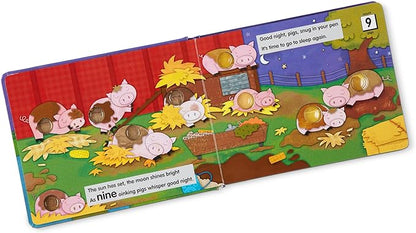 Melissa & Doug Children's Book - Poke-a-Dot: Goodnight, Animals (Board Book with Buttons to Pop) - FSC Certified