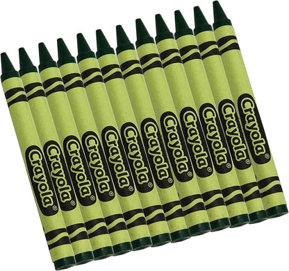 Crayola Crayons in Green, Bulk Crayons, 12 Count