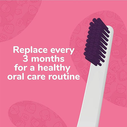 Brush Buddies Squishmallows Assorted Manual Toothbrushes, Soft Toothbrushes, Toothbrushes for Kids and Adults, 4PK