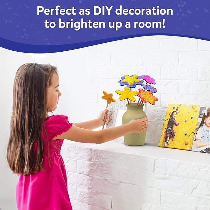 Skillmatics Poke-in Art - Flower Bouquet, DIY Wood Craft Kit, Mother’s Day Gift, Mess-Free Creative Play for Girls and Boys Ages 4, 5, 6, 7, 8, 9, Fine Motor Skills