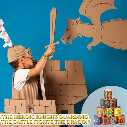 Frienda 40 Pcs Knight Slap Bracelets for Kids Bulk Medieval Theme Party Favors Slap Bracelets Armor of God Christian Bible Verse Religious Wristbands for Sunday School Supplies Classroom Rewards