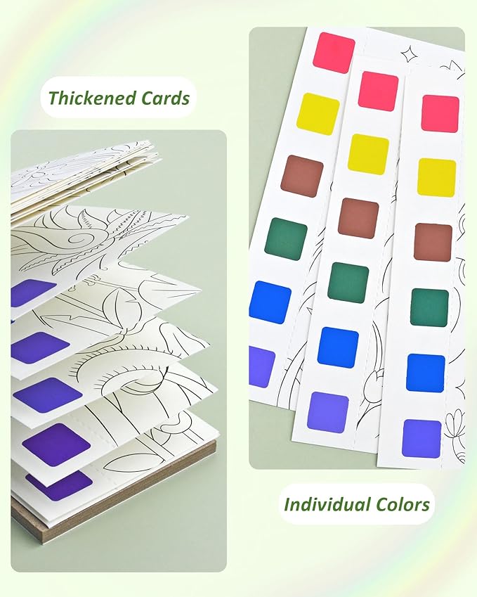 Vileafy 20 Under The Sea Party Favors for Kids Ages 4-8, Pockage Watercolor Painting Book -Paint with Water Mini Coloring Book for Art Party Favors (Sea Animals)