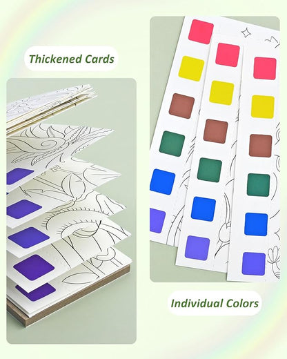 Vileafy 20 Under The Sea Party Favors for Kids Ages 4-8, Pockage Watercolor Painting Book -Paint with Water Mini Coloring Book for Art Party Favors (Sea Animals)