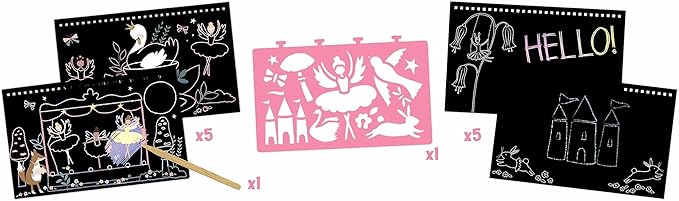 Floss & Rock Enchanted Scratch and Play for Ages 3 and Up, 10.43-inch Length, Creative Play