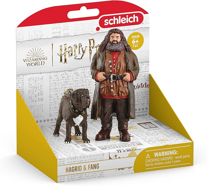 Schleich Wizarding World of Harry Potter 2-Piece Set with Hagrid & Fang Figurines for Kids Ages 6+