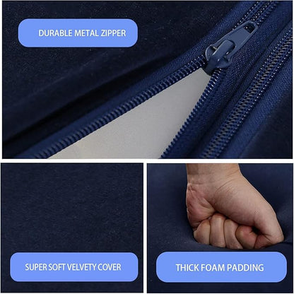 MeMoreCool Modular Kids Play Couch, 10 Piece Foam Lounge Sofa for Playroom, Large Toddler Bed and Block Couch for Boys, Navy