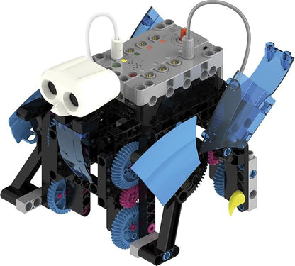 Thames & Kosmos Robotics Workshop Model Building & Science Experiment Kit | Build & Program 10 Robots with Ultrasonic Sensors | Program & Control with App for iOS & Android