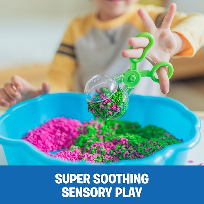 Educational Insights Playfoam Pluffle Sensory Station with 2 Colors of Playfoam Pluffle for Sensory Bins, Ages 3+