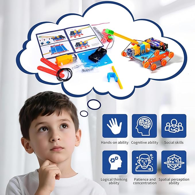 STEM Kits for Kids Crafts Ages 8-10, Solar Robot Kit STEM Building Toys for Ages 8-13, Engineering Science Experiments for Kids Age 8-12 Robotics, Arts and Crafts for Boys Girls Gifts 8 9 10 12-14