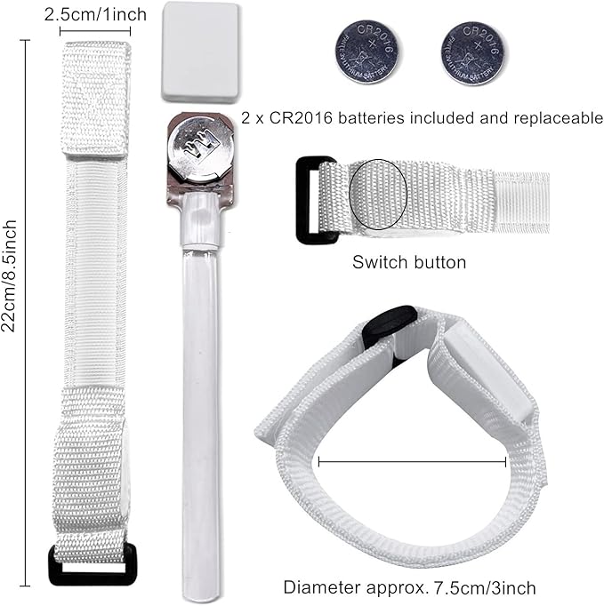 32pcs LED Light Up Bracelets Glow Flashing Wristbands Glow in The Dark Party Supplies for Wedding, Raves, Concert, Camping,Sporting Events, Party