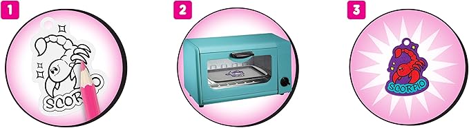 Just Play Shrinky Dinks Astrology Set, 50 Pre-Cut Shrinky Dinks, Kids Arts and Crafts Activity Set, Kids Toys for Ages 5 Up, Amazon Exclusive