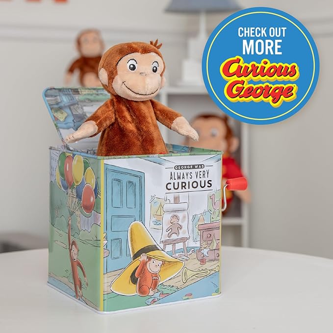Kids Preferred Curious George Jack-in-The-Box - Musical Toy for Babies