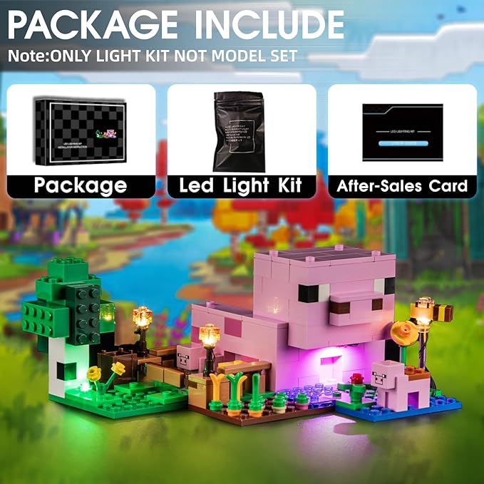 LED Light for Lego 21268 The Baby Pig House Set, Light Kit Compatible with Lego 21268 Building Blocks Model, Not Included The Model Set