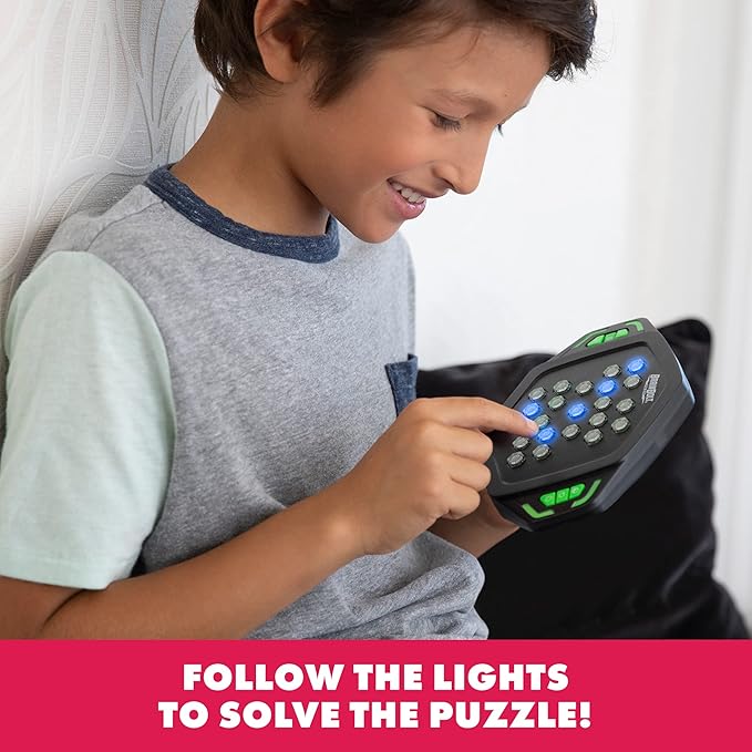 Educational Insights BrainBolt Genius Handheld Electronic Memory Game with Lights & Sounds, Brain Teaser Puzzle Game, Ages 7+