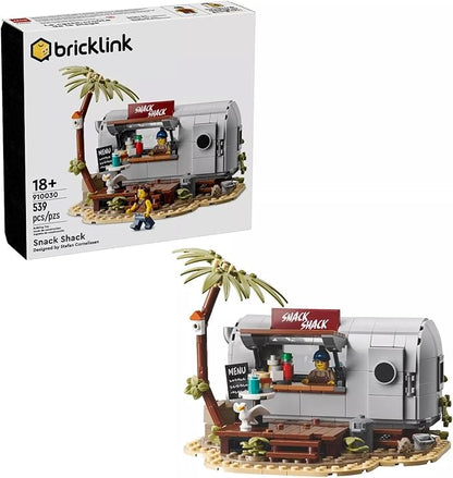 LEGO 910030 Snack Shack Building Kit - 539 Pieces - Detailed Snack Bar with Interior, Hinged Access, and 2 Minifigures
