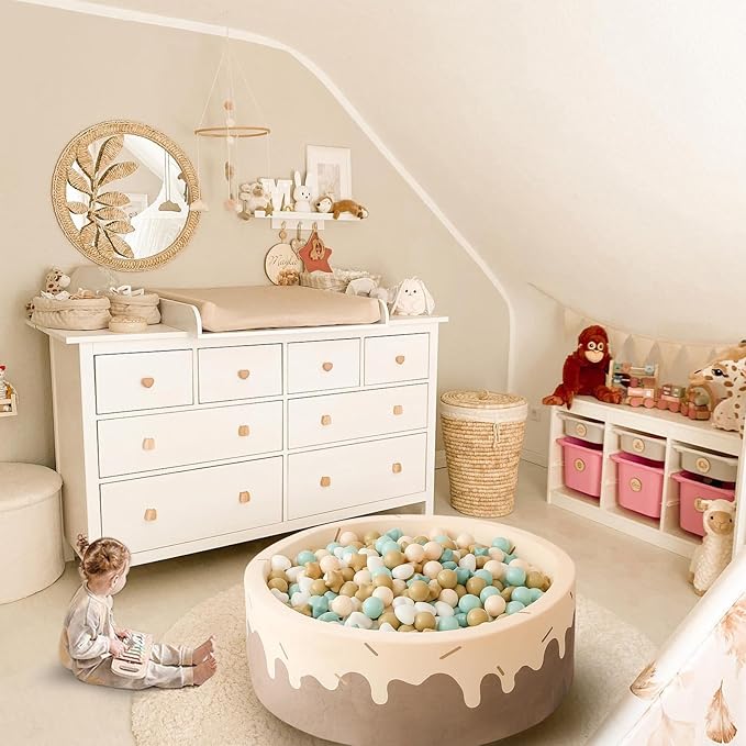 GOGOSO Ball Pit Balls,Plastics Balls for Ball Pit, Stars Hearts Shape for PastelBall for Toddlers Kids