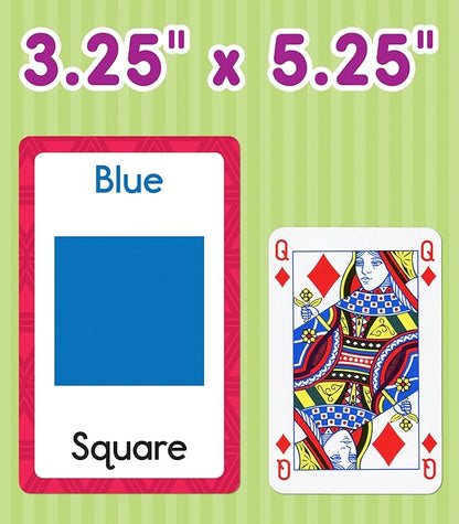 Carson Dellosa Toddler Flash Cards 4 Pack, Alphabet Flash Cards, Sight Word Flash Cards, Colors & Shapes Flash Cards, Number Flash Cards, Math & Phonics Kindergarten - Preschool Learning Activities 4+