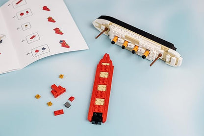 Brick Loot Titanic Building Blocks Mid-Sized Set, Toy Ship Model Kit, Building Bricks Sets for Adults or Kids 6 Year Old +, Home Decor, Quality Blocks Compatible with Lego & Major Brands, 217 Pieces