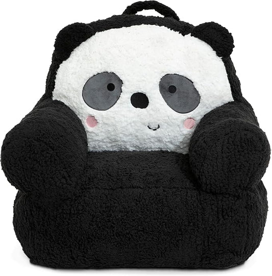 Delta Children Panda Cozee Buddy Chair, Black/White