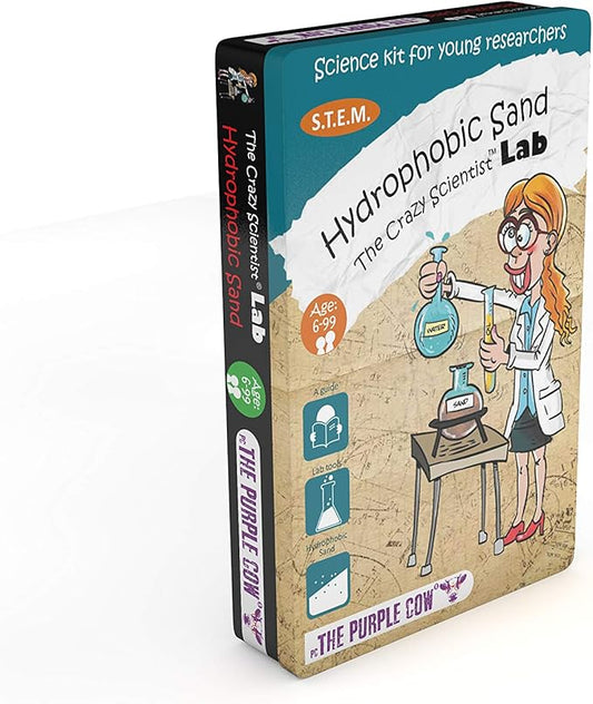 The Purple Cow Crazy Scientist Hydrophobic Sand with Instructions - Science Kits for Young Researchers. for Learning & Education - STEM Educational Games for Kids, Boys & Girls, (3392)