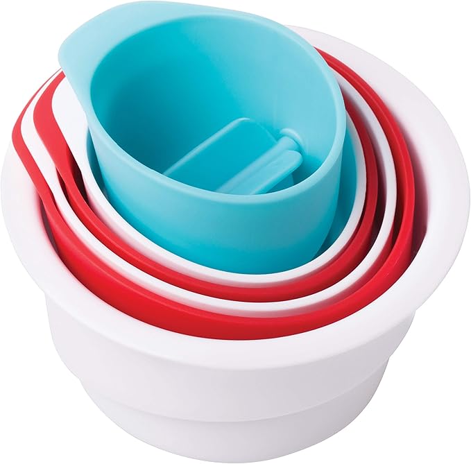 Ubbi Lighthouse Stacking Cups Bath Toys, Includes 6 Cups, Toddler Bathtub Toys, Dishwasher Safe Toddler Toys